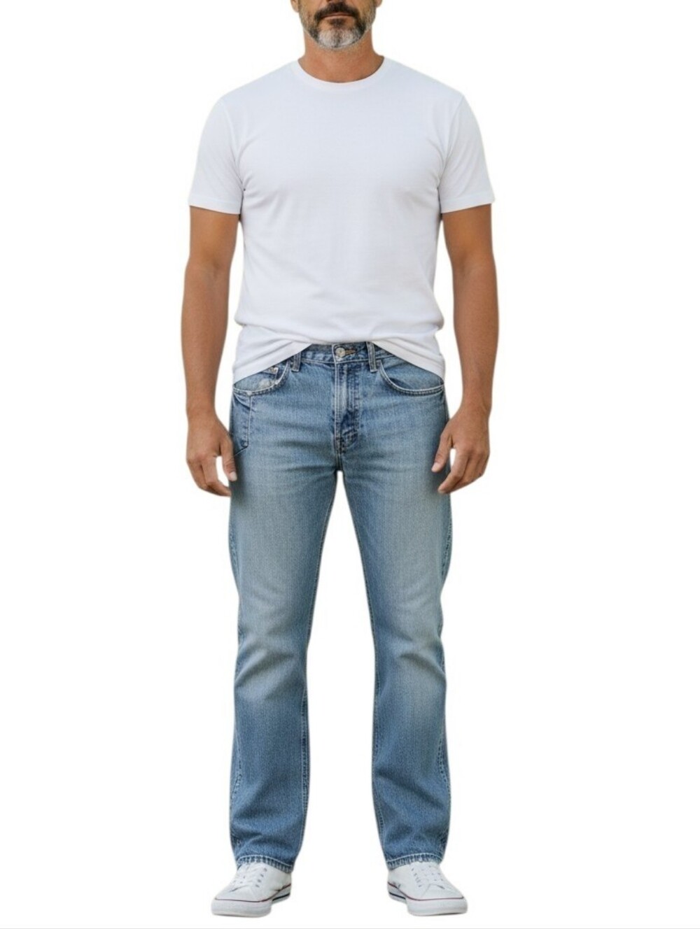Ariat-116 Loop Lock Men's Light Blue Relaxed Jeans. Size 32/30.